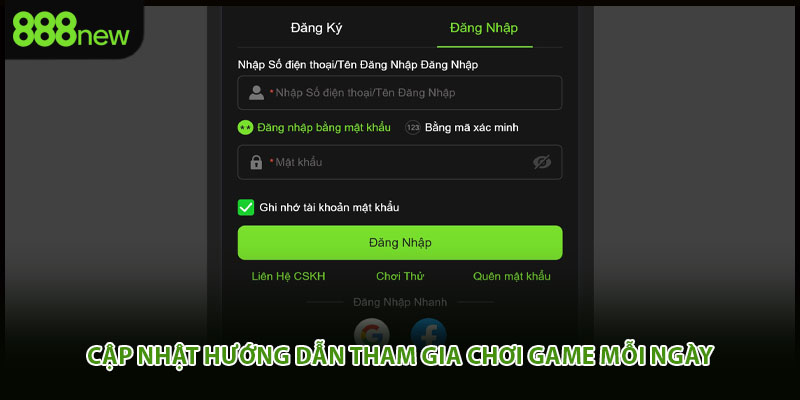 Cập nhật hướng dẫn tham gia chơi game mỗi ngày
